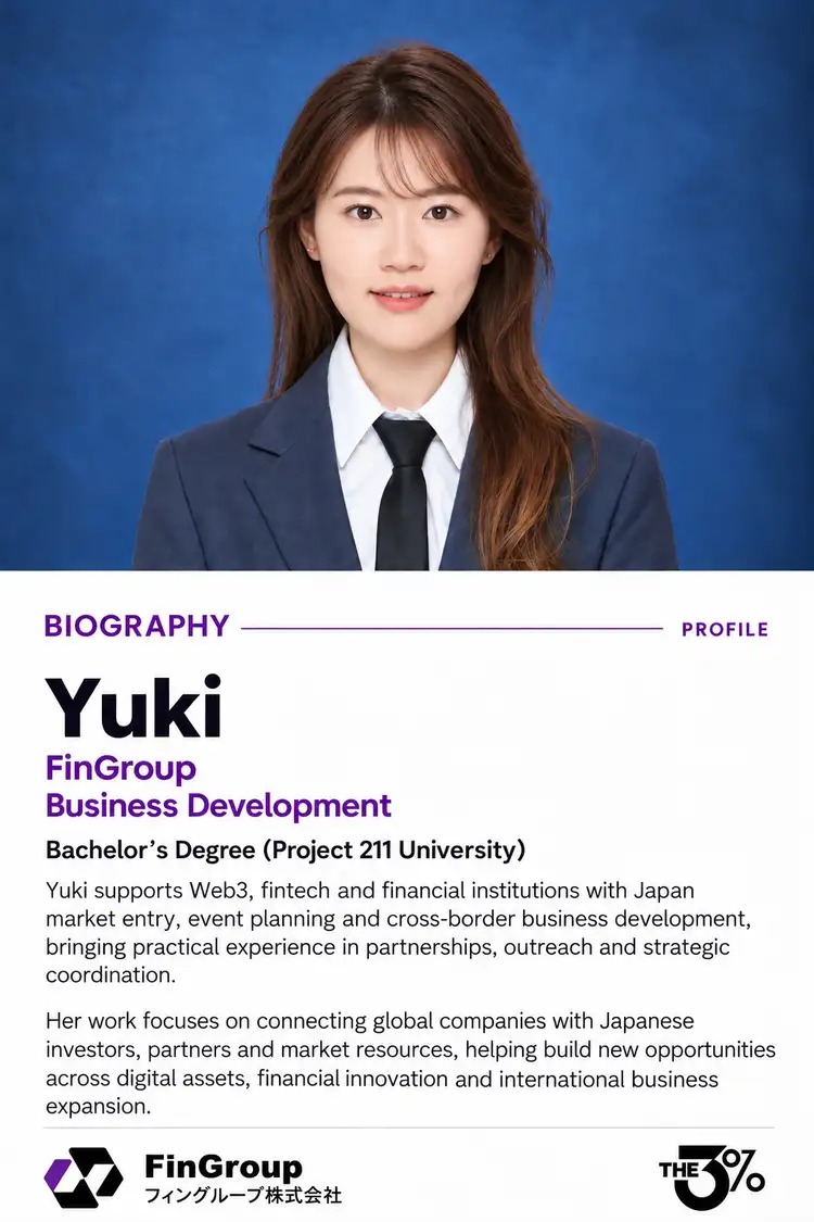 Yuki - Business Development, FinGroup